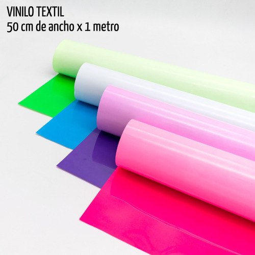 Vinilo Textil Termotransferible Fluo Pu 50 X 100cm - Sin Pvc