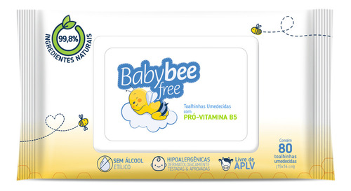 Kit 12 Pacotes De Toalhinhas Umedecidas Babybee Free 960 Un