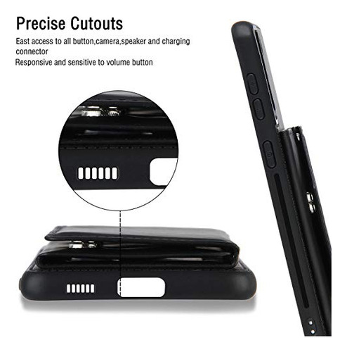Funda Cartera Para Galaxy S21 Plus 5g Negro 6.7 PuLG 2021 Pi