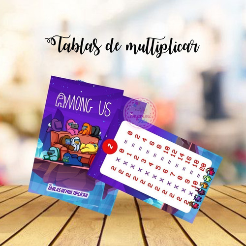 Kit Imprimible Tablas Multiplicar Varias Tematicas Editables