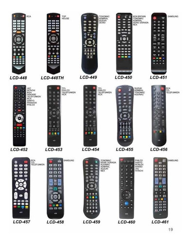 Control Remoto Tv Lcd Led Smart Todas Las Marcas Y Modelos