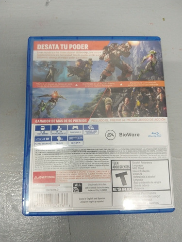 Anthem Para Ps4 (Usado)