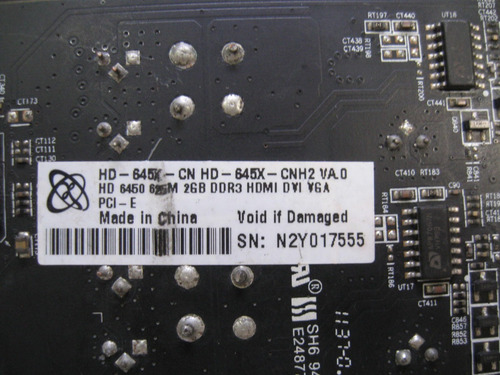 Defeito Placa De Vídeo Hd 6450 625m 2gb Ddr3 Pci (Usado)