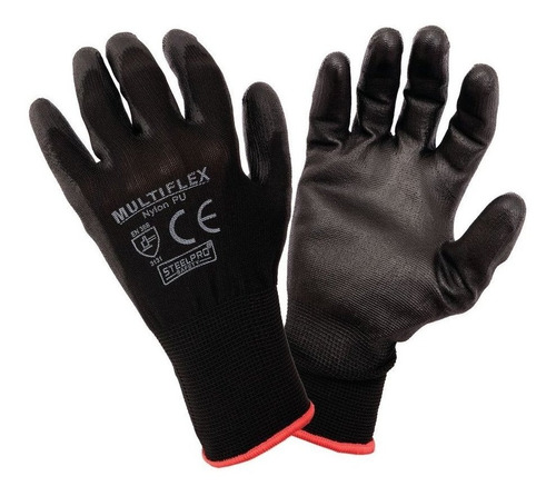 Guantes Multiflex Nylon Pu Negro Steelpro 