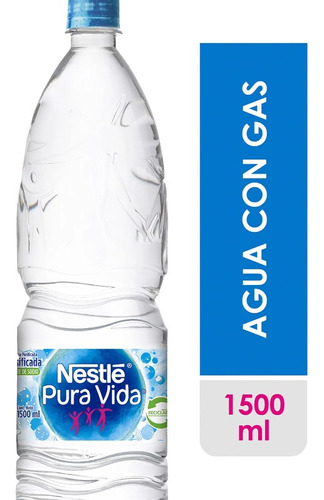 Agua Pure Life Con Gas Nestle 1.5.lt (12uni)super