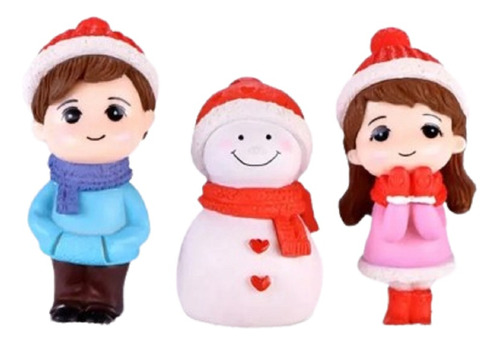 Set Personas Miniaturas Invierno (3pcs) Calidad