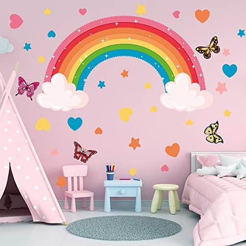 , Pegatinas De Pared De Arcoíris Grandes | Adhesivos