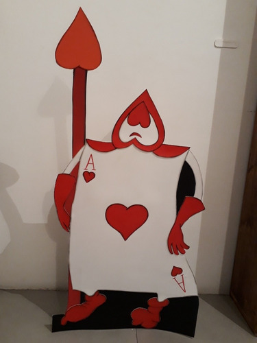 Imagen Para Decorar Personajes Alicia Carta Poker Corazón