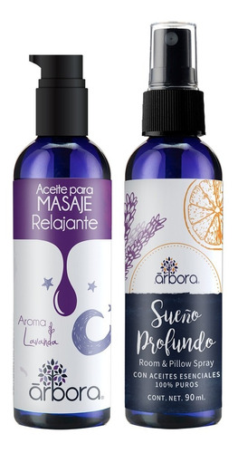 Kit Relajación: Aceite Masaje + Spray Aromaterapia Lavanda