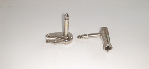 Imagen 2 de 4 de Conector 6.5mm. Plug 1/4 Stereo Metal Tipo L