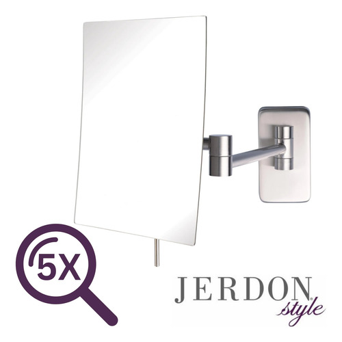 Espelho De Maquiagem Jerdon Jrt695n Wall Mount 5x Ampliação