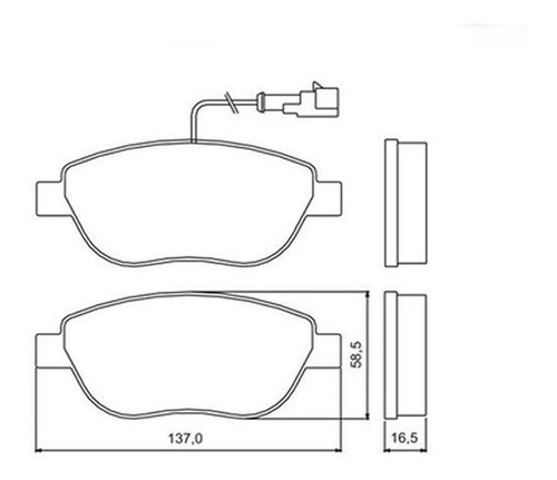 Pastilla De Freno Bendix (del.) Fiat Doblo/stilo/linea