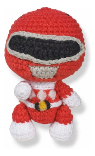 Power Ranger Rojo Amigurumi Tejido Crochet