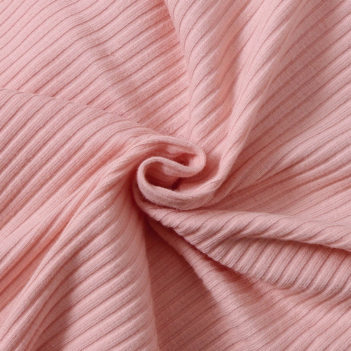 Conjunto De Mameluco Rosa De Algodón Suave Bebé Con Moño