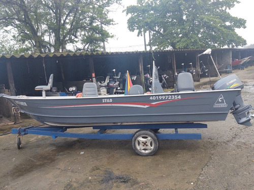 Barco Alumínio 5,80mts Motor Yamaha 40hp 2 Tempos Completo