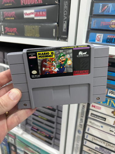 Mario Missing Snes Super Nintendo Jogo 100% Original Fisico (Usado)