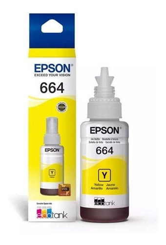 Botella Tinta Epson 664 Yellow Original