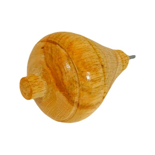 3 Trompos Artesanales De Madera Con Cuerda Incluida