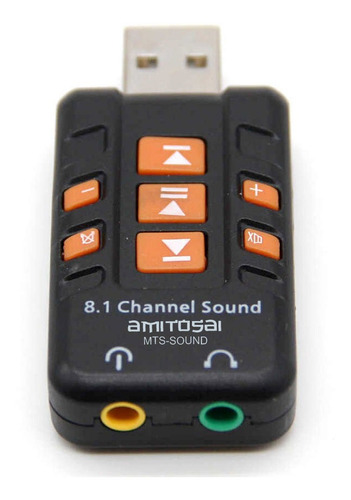Conversor Usb A Audio 8.1 Externa Microfono Parlantes Ps4 U0