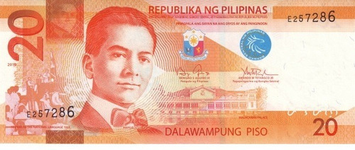 Grr-billete De Filipinas 20 Piso 2010 - Fauna