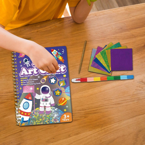 Juego De Manualidades Con Papel De Aluminio Para Niños, C