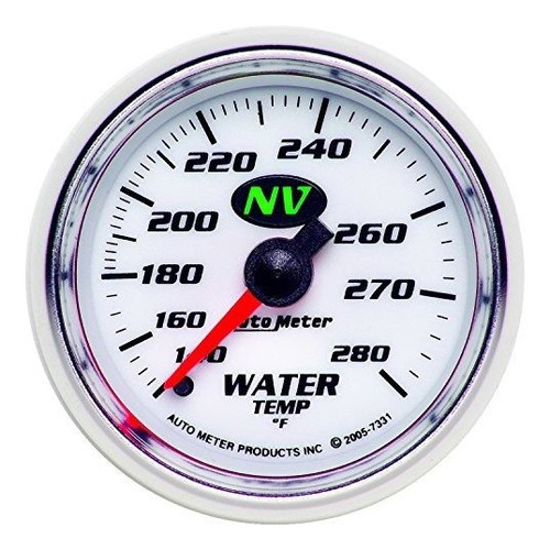 Medidor Temperatura Agua Mecánico Auto Meter 7331 Nv