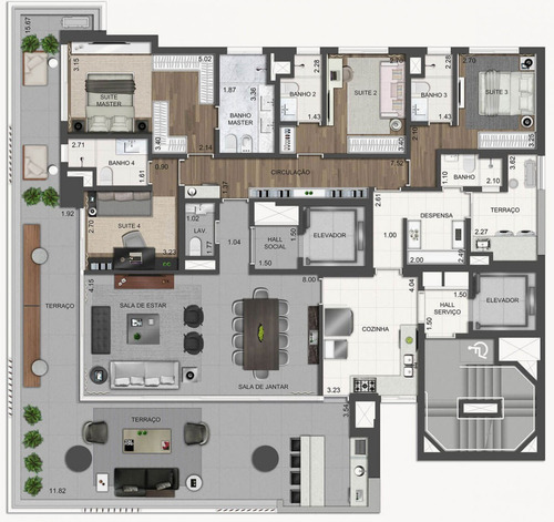 Imagem 14 de 19 de Apartamento À Venda No Bairro Vila Nova Conceição - São Paulo/sp - O-1236-4889