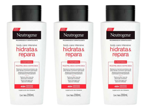 Hidratante Corporal Neutrogena 200ml Hidrata E Repara-kit3un