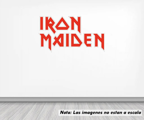 Vinil Sticker Pared 100cm Lado Iron Maiden Modld0065