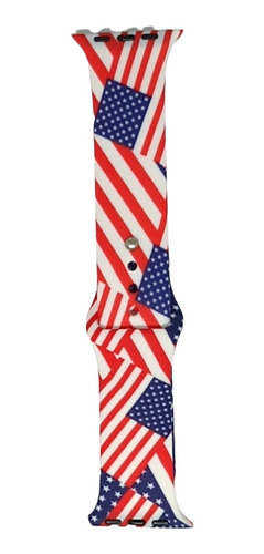 Imagen 2 de 2 de Correas Estampadas Apple Watch Reloj Smartwatch Eeuu Usa