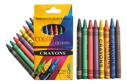 Crayolas De Colores Mayoreo 30 Cajas Con 8 Crayolas C/u
