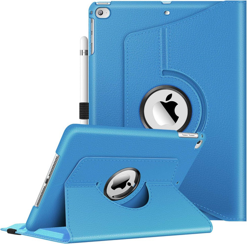 Fintie Funda Giratoria P/ iPad Air 2 6.º 5.ª Gen 9,7 Azul