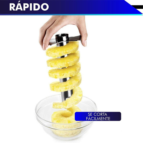 Imagen 7 de 8 de Descorazonador De Piña En Rebanadas De Acero Inoxidable