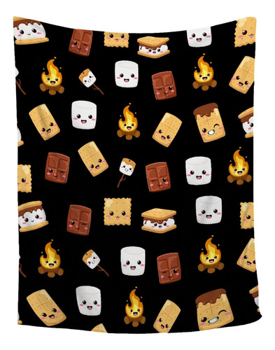 Sofcozlush Linda Manta Smores, Manta De Galletas De Malvavis