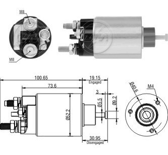 Solenoide Arranque Fiat Palio Strada Chevrolet Astra Meriva