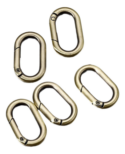 4 X 5 Uds Anillos Ovalados De Resorte Ganchos De Resorte