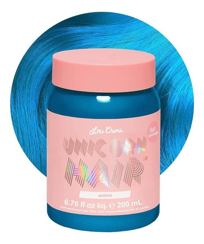  Tinta P/ Cabelo Semipermanente Vegana Lime Crime 200 Ml Tom Anime