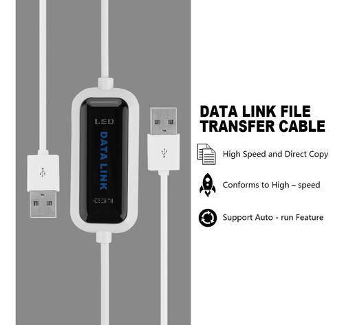 Imagen 4 de 5 de Data Link - Cable De Transferencia Usb 2.0 (puente Ec)