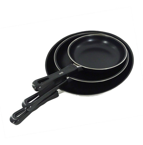Set 3 Sartenes Antiadherente. Negro