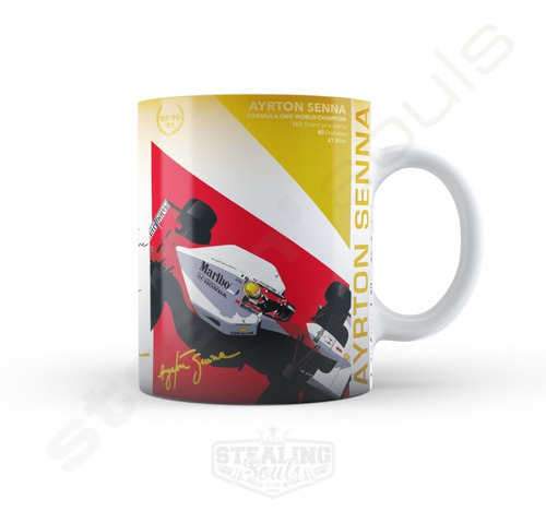 Taza Fierrera - Ayrton Senna #30 | World F1 Champion Edition