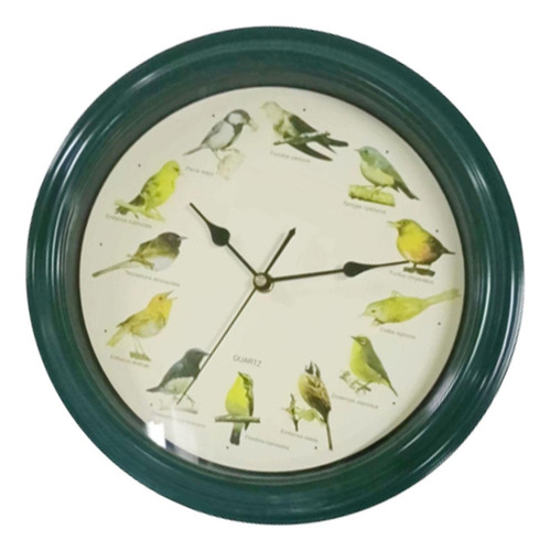 Xt Reloj De Pared Con Pájaro Cantor, Reloj De Pared Con