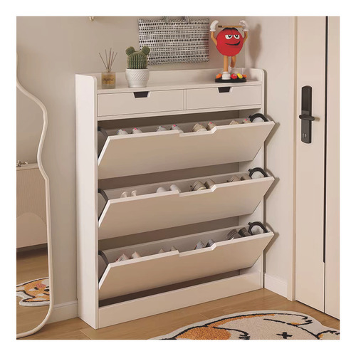Zapatero Moderno De 3 Niveles 80cm - Gran Capacidad