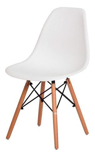 Mesa Eiffel Redonda De Jantar 90cm + 4 Cadeira Eiffel Eames