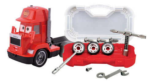 Imagen 2 de 7 de Cars Camion Vehiculo Con Herramientas Mecanico 40cm Ditoys