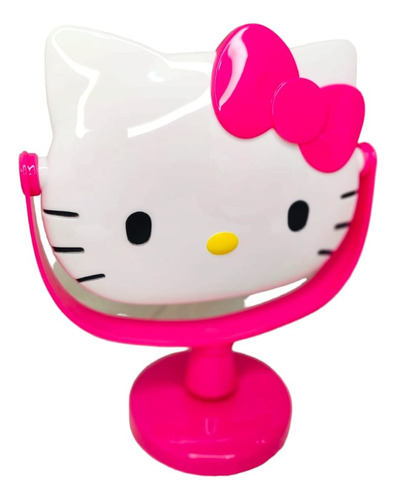 Espejo De Tocador Colección Hello Kitty Gatito Kawaii Marco Rosa Chicle