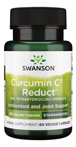 Curcumin C3 Reduct 95% Tetrahidrocurcuminoides Grado Clinico Sabor No Aplica