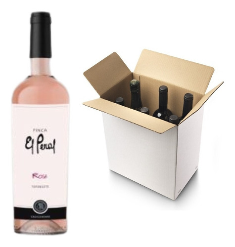 Vino El Peral Rose 2022 Bodega Uruco Wines 750 ml Pack X 6 u En Estuche De Cartón