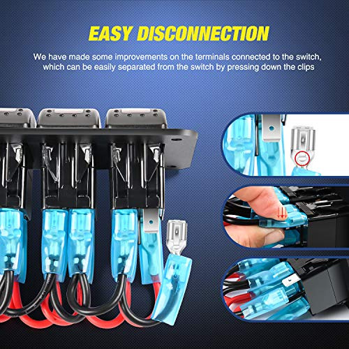 Panel De Interruptor Basculante De 6 Marchas, 5 Pines, ...