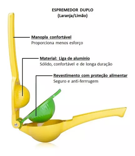 Manual de metal comercial espremedor laranja romã limão espremedor