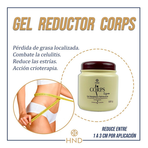 Crema Reductora Corps (reduce Entre 1 A 3 Cm Por Aplicación)